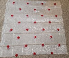 Schöner Rosen Organza Stoff  *zug. Tabea`s Delphintraum*